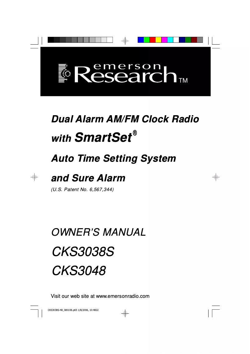 Image de la première page du manuel de l'appareil CKS3038S