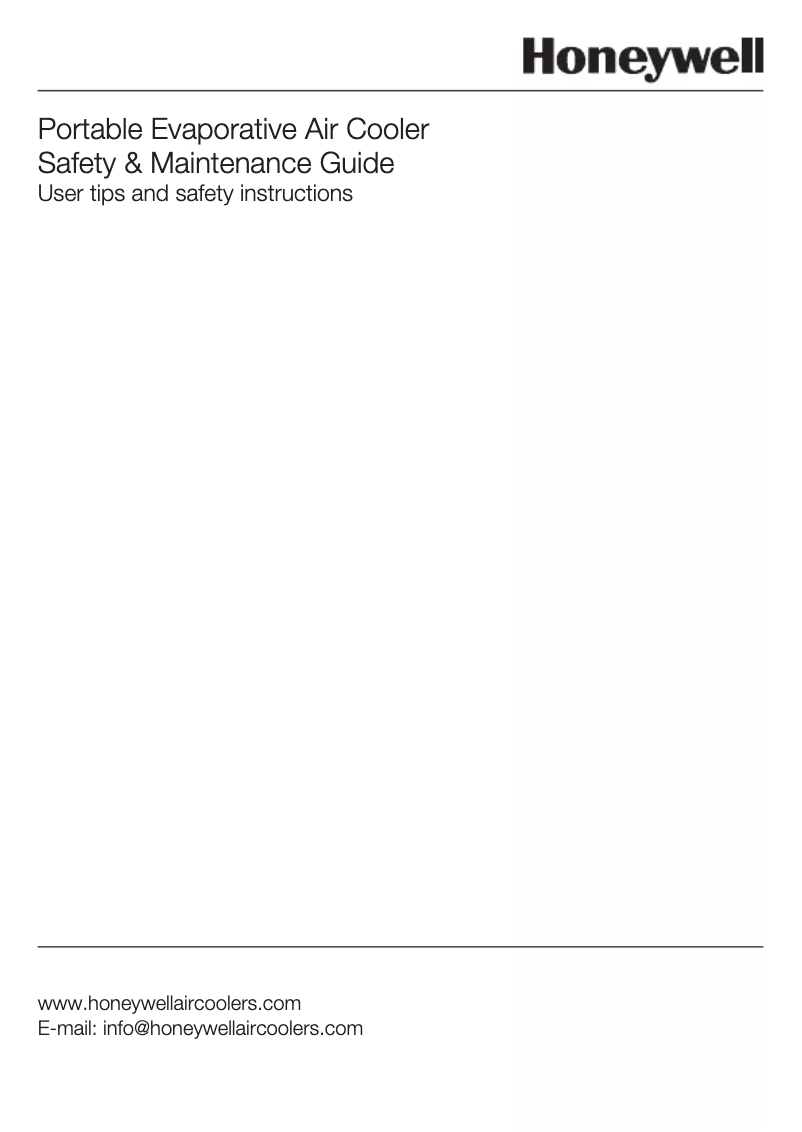 Page 1 de la notice Manuel utilisateur Honeywell CO25MM