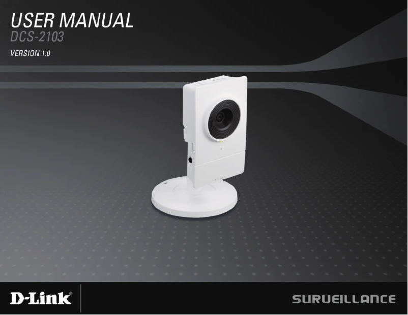 Page 1 de la notice Manuel utilisateur D-Link DCS-2103