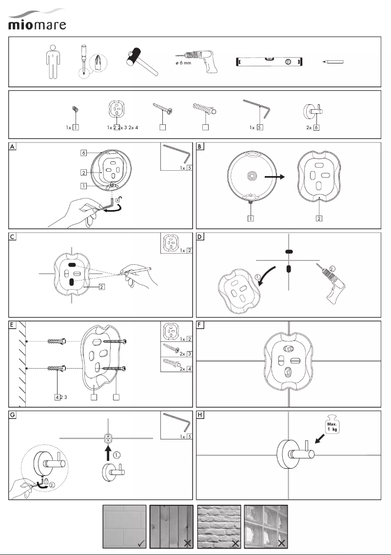 Page n°1 - Manuel utilisateur Miomare IAN 273346