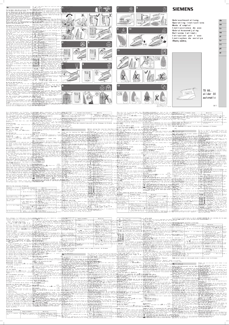 Página 1 del manual Manual de usuario Siemens TB66650