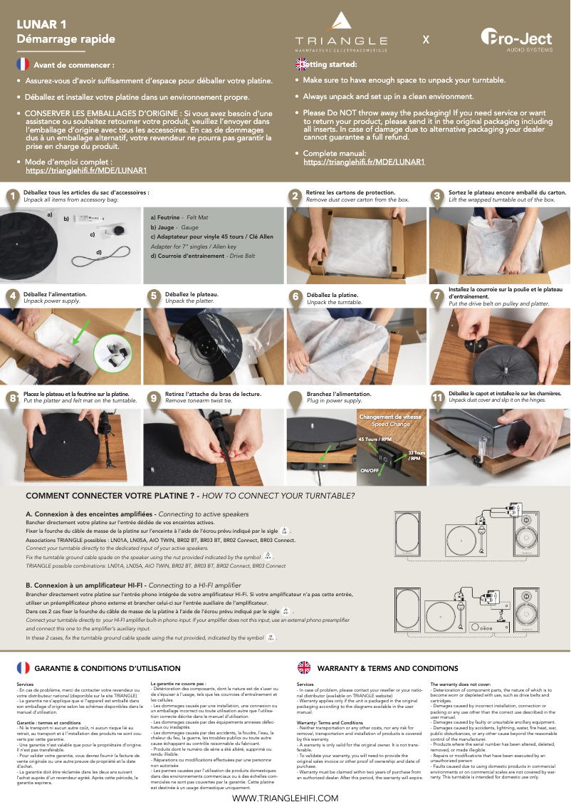 Page n°1 - Manuel utilisateur Triangle Lunar 1