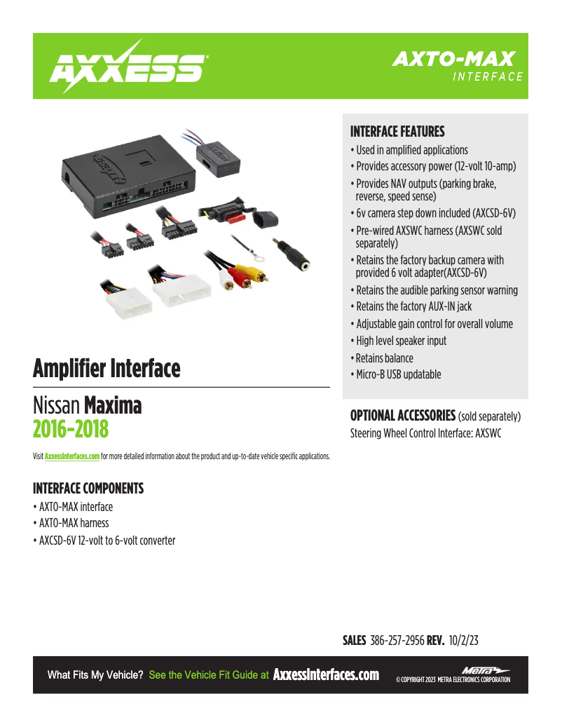 Image de la première page du manuel de l'appareil AXTO-MAX