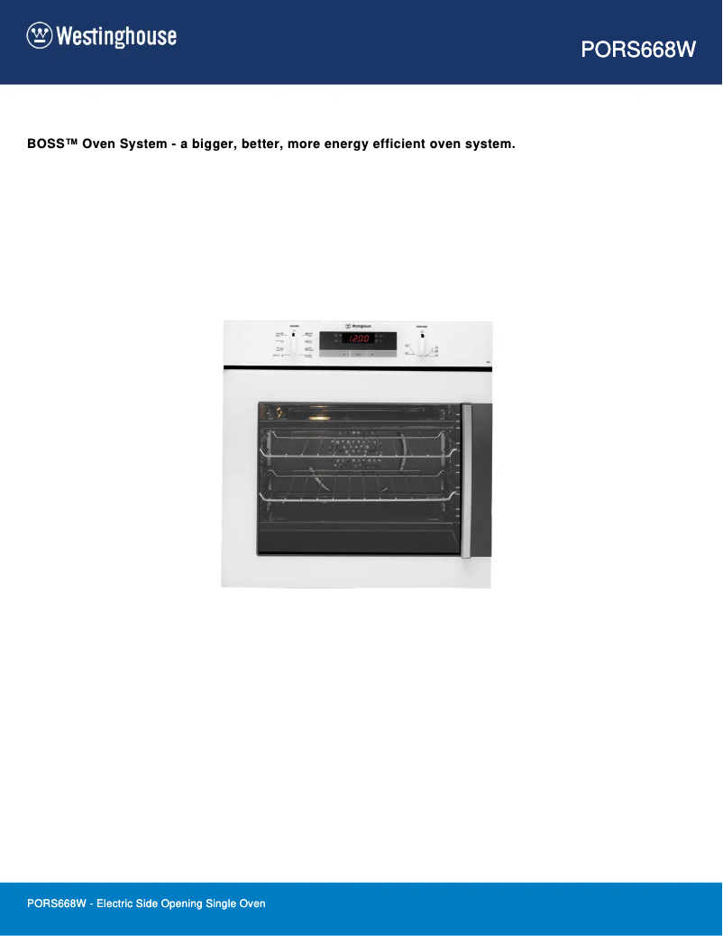 Image de la première page du manuel de l'appareil PORS668W