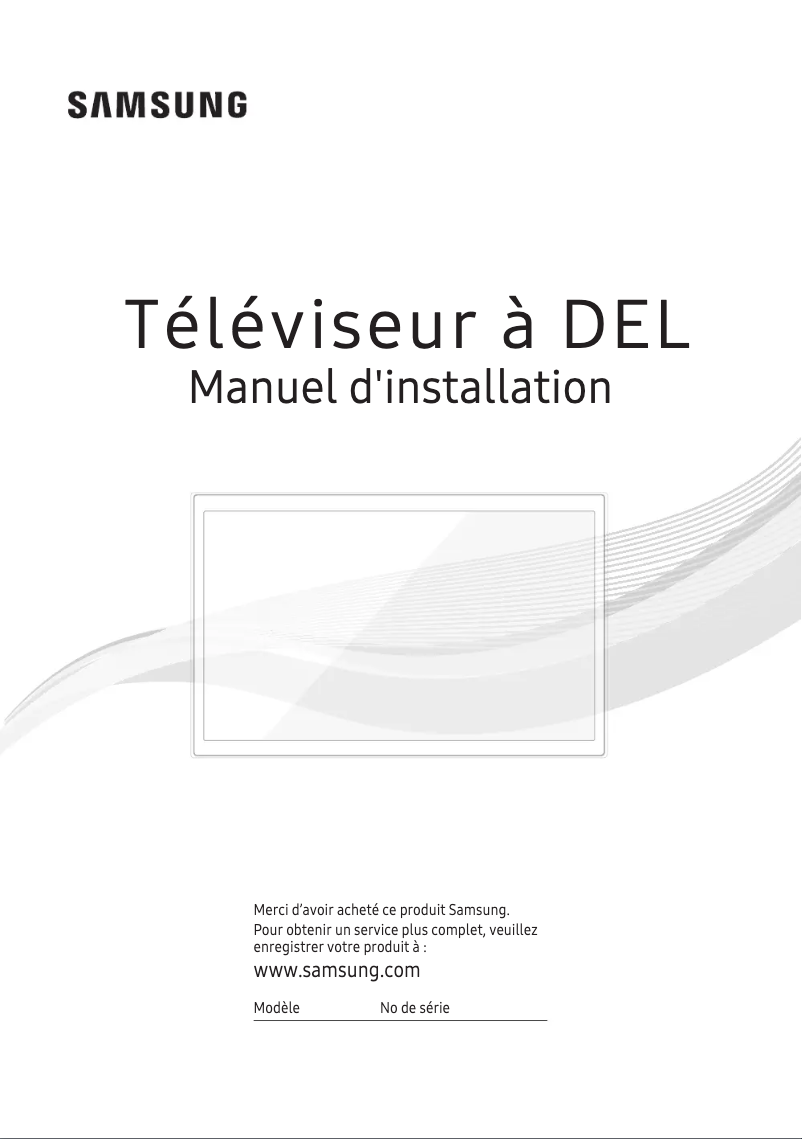 Page 1 de la notice Manuel utilisateur Samsung HG43NF690UF