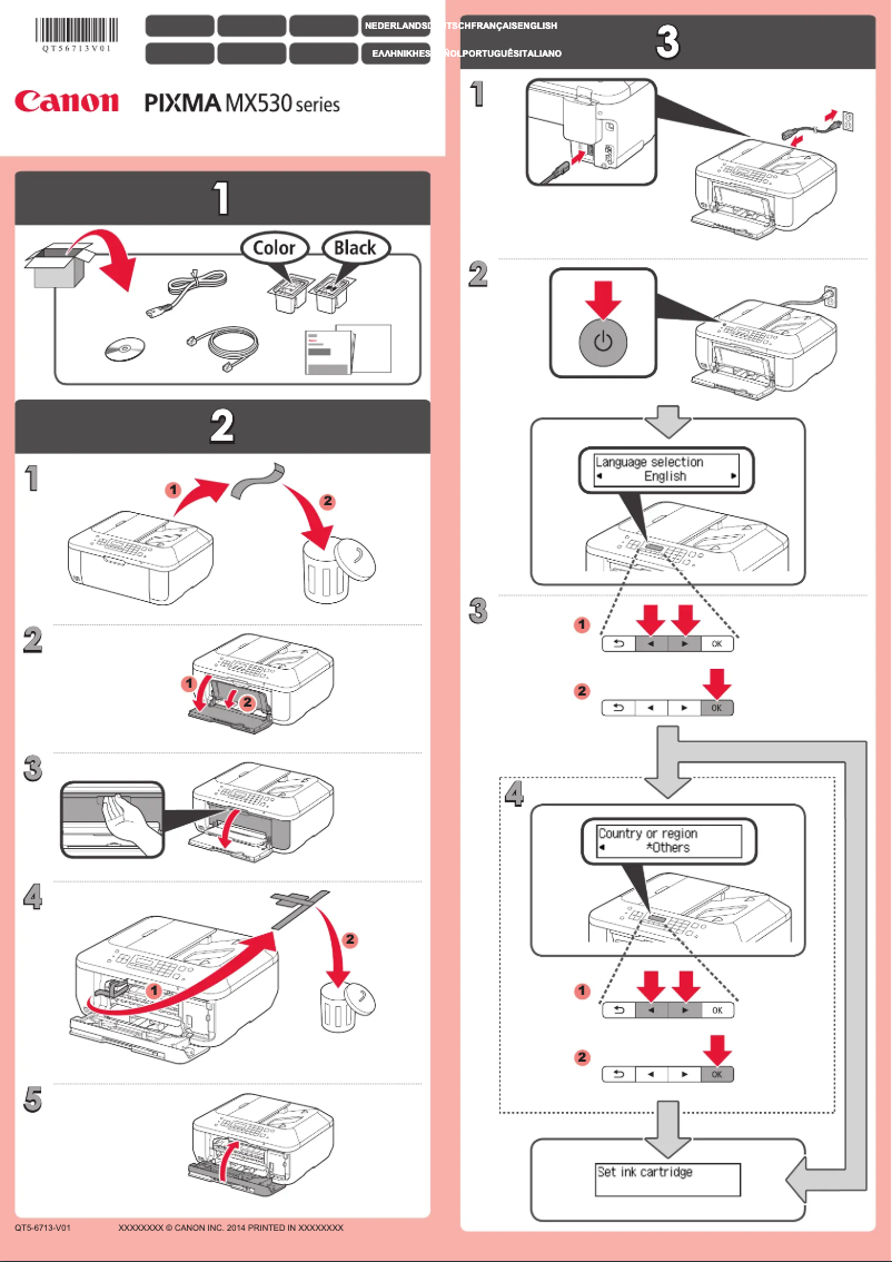 Image de la première page du manuel de l'appareil Pixma MX530