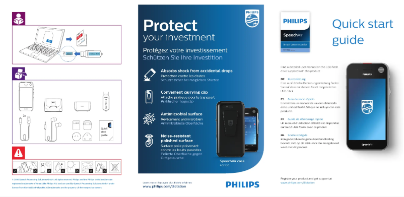 Image de la première page du manuel de l'appareil SpeechAir PSP1000