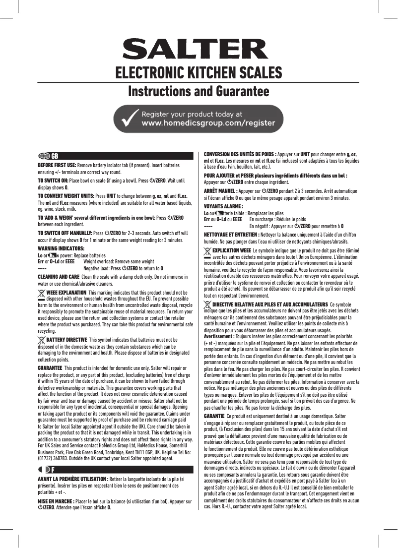 Image de la première page du manuel de l'appareil 1064 WHDR