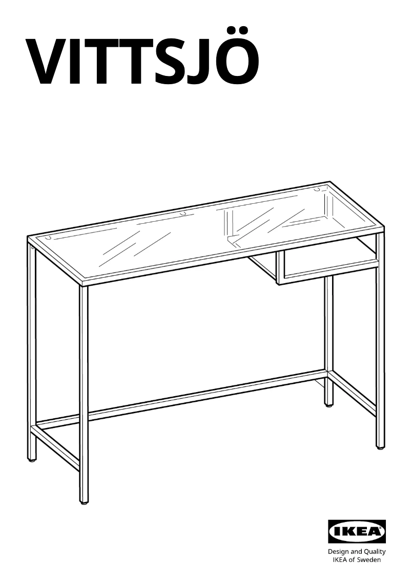 Page 1 de la notice Manuel utilisateur Ikea VITTSJÖ 103.034.45