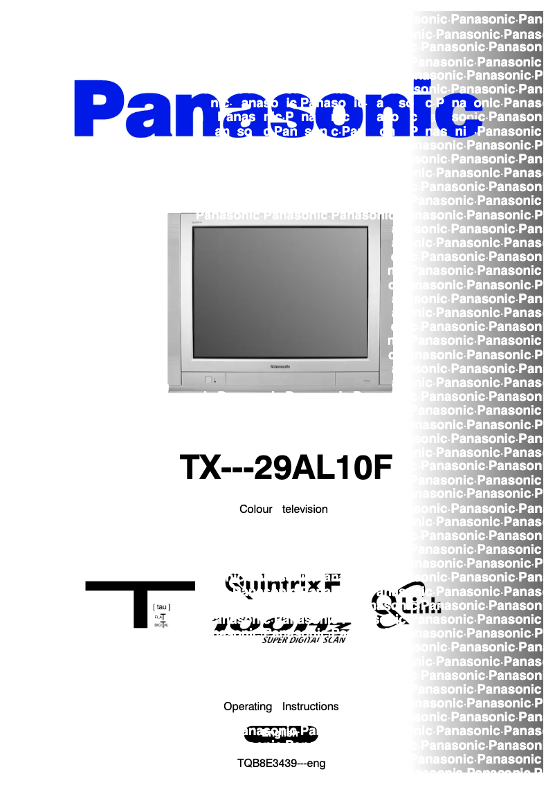 Page 1 de la notice Manuel utilisateur Panasonic TX-29AL10F