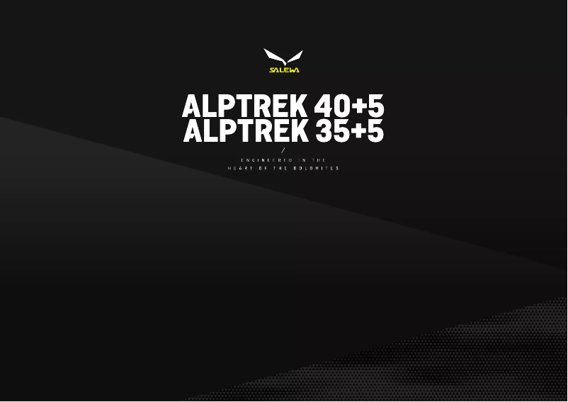 Image de la première page du manuel de l'appareil Alptrek 35+5