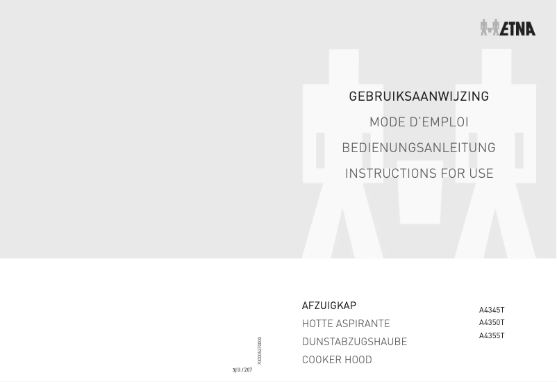 Page 1 de la notice Manuel utilisateur Etna A4350T