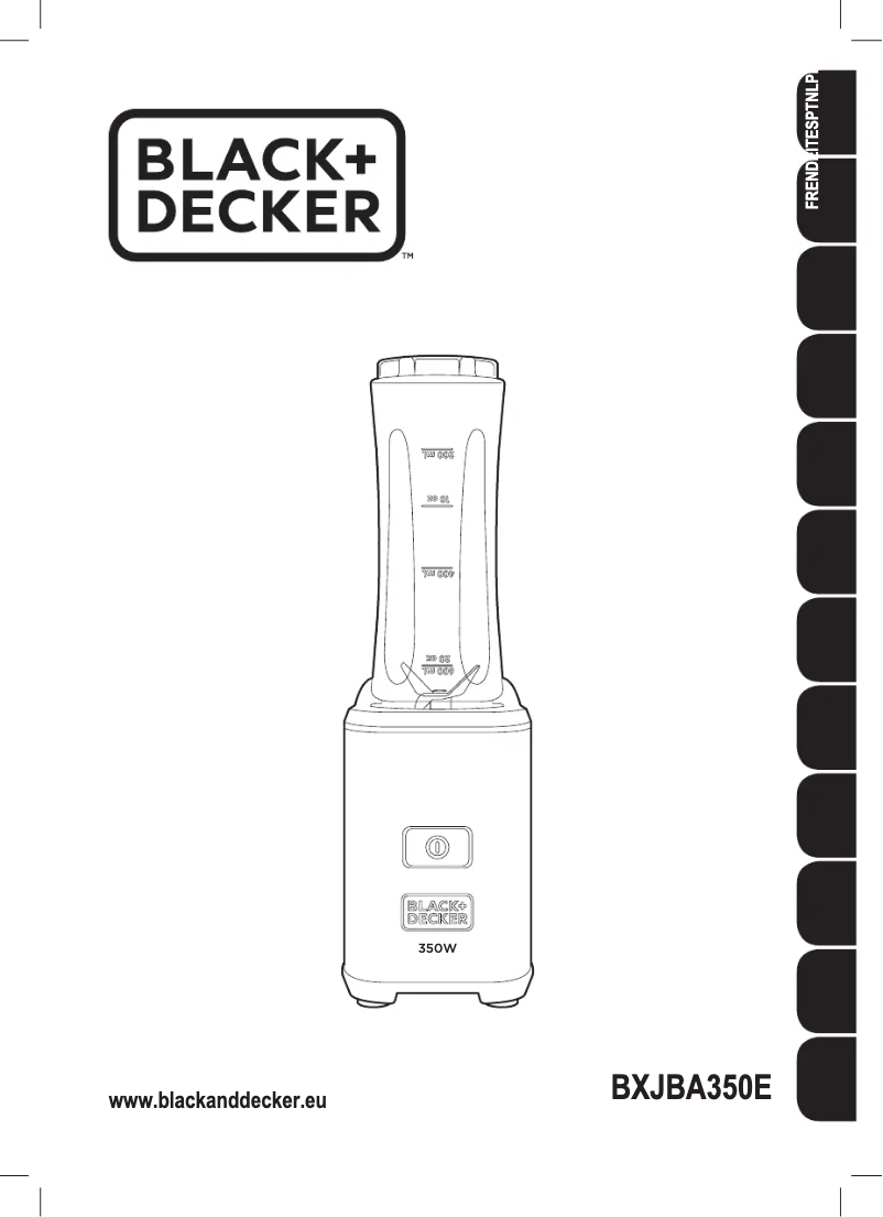 Page 1 de la notice Manuel utilisateur Black & Decker BXJBA350E