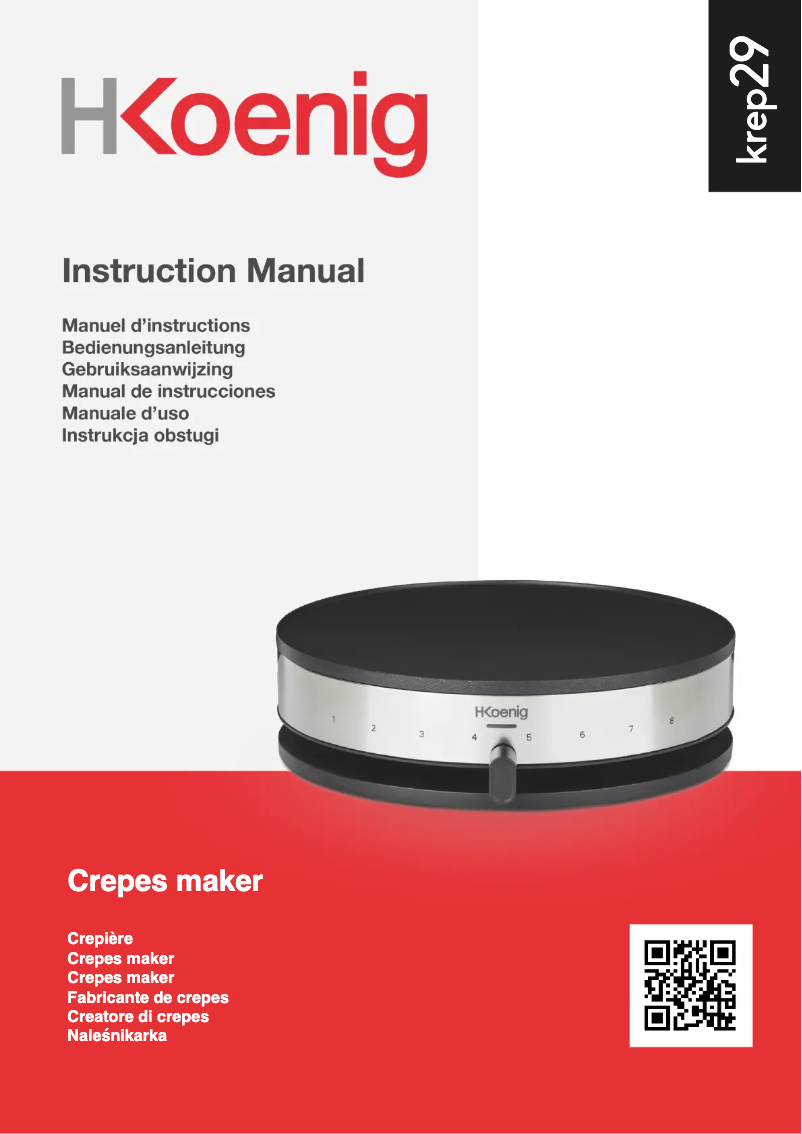 Image de la première page du manuel de l'appareil KREP29