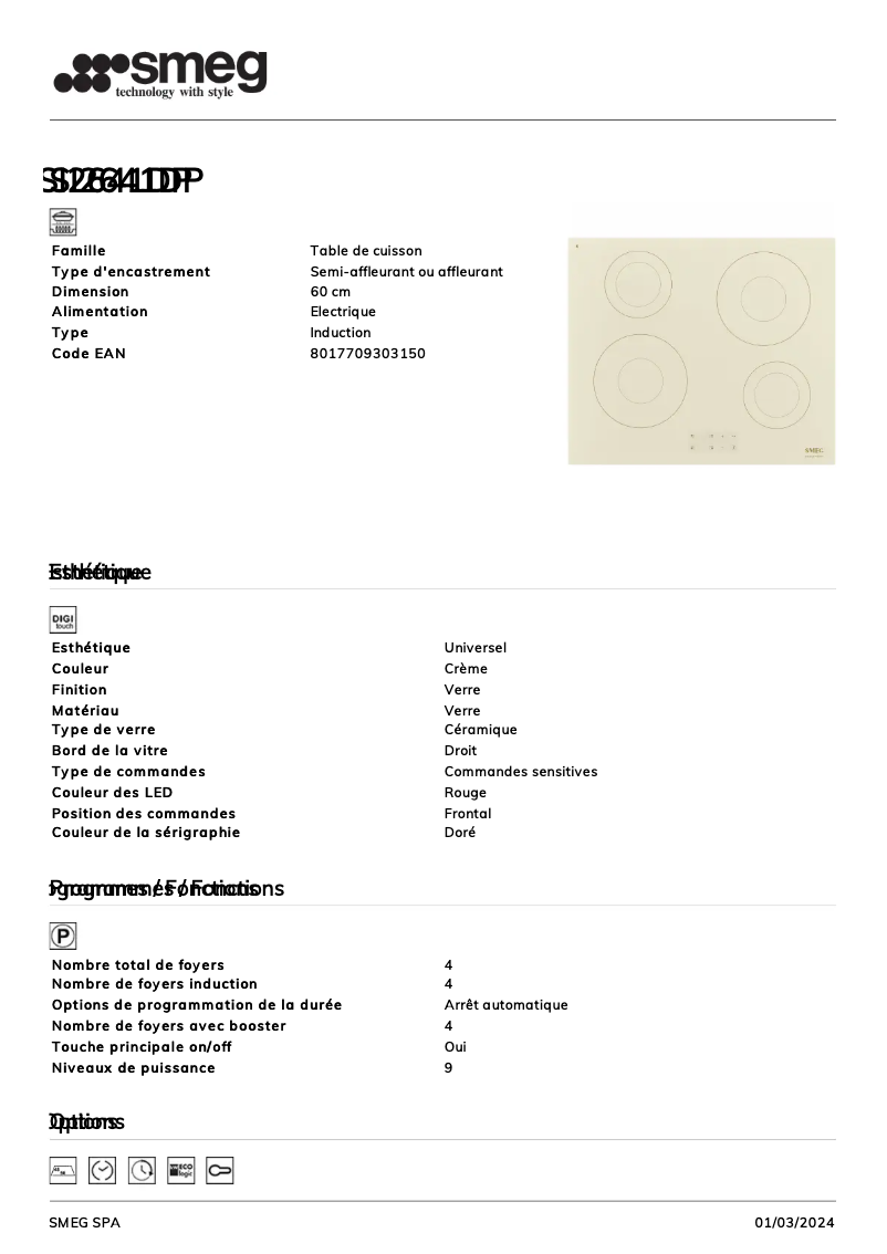 Image de la première page du manuel de l'appareil SI2641DP