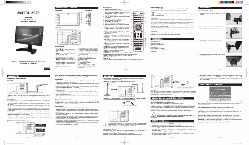 Image de la première page du manuel de l'appareil M-235 TV