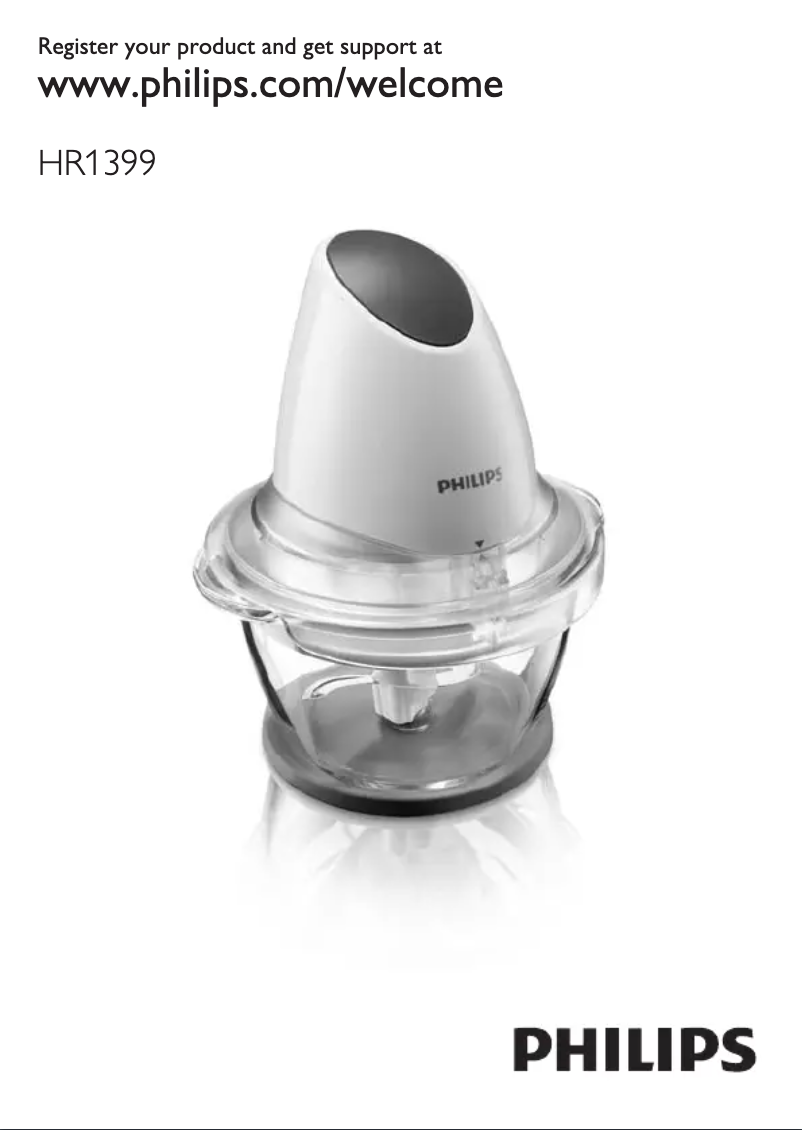 Page 1 de la notice Manuel utilisateur Philips Viva Collection HR1399