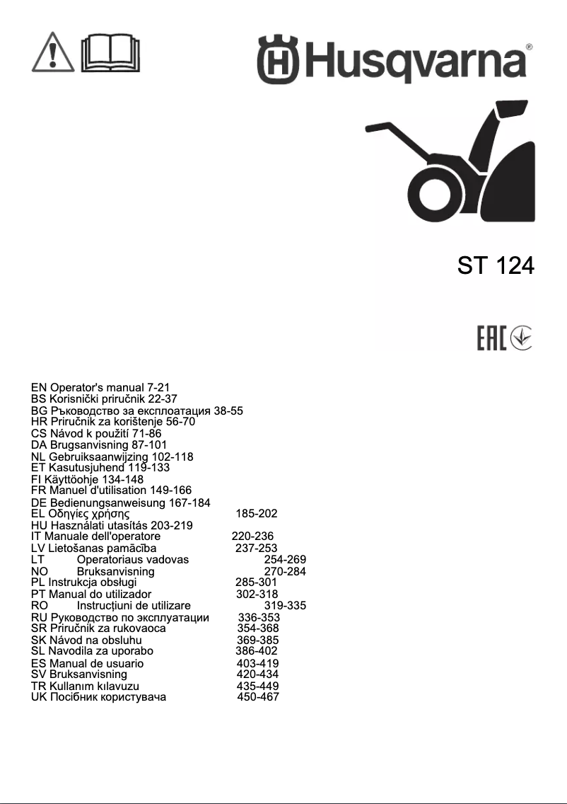 Image de la première page du manuel de l'appareil R 318