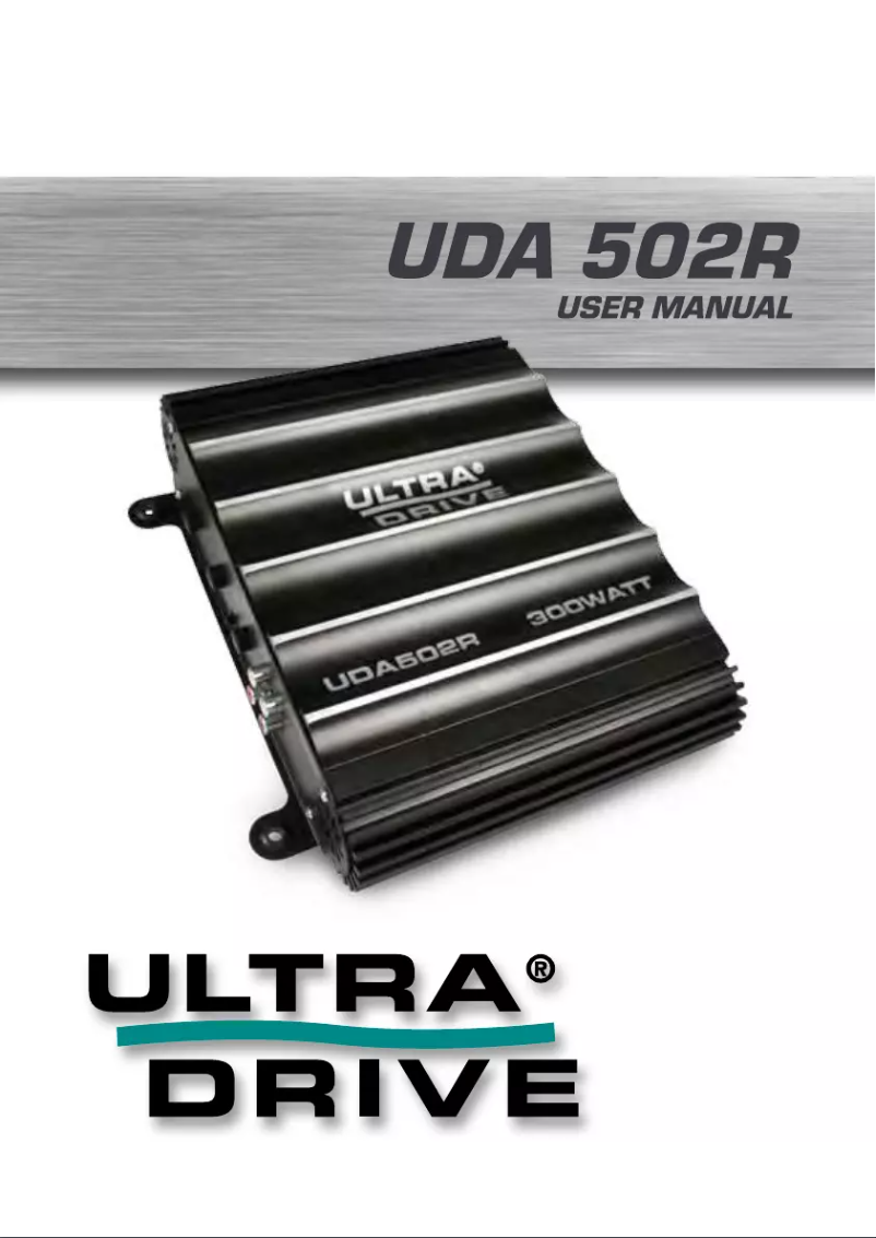 Page 1 de la notice Manuel utilisateur Caliber UDA 502