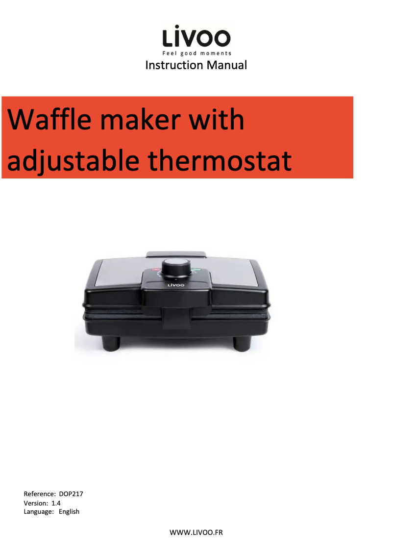 Image de la première page du manuel de l'appareil DOP217