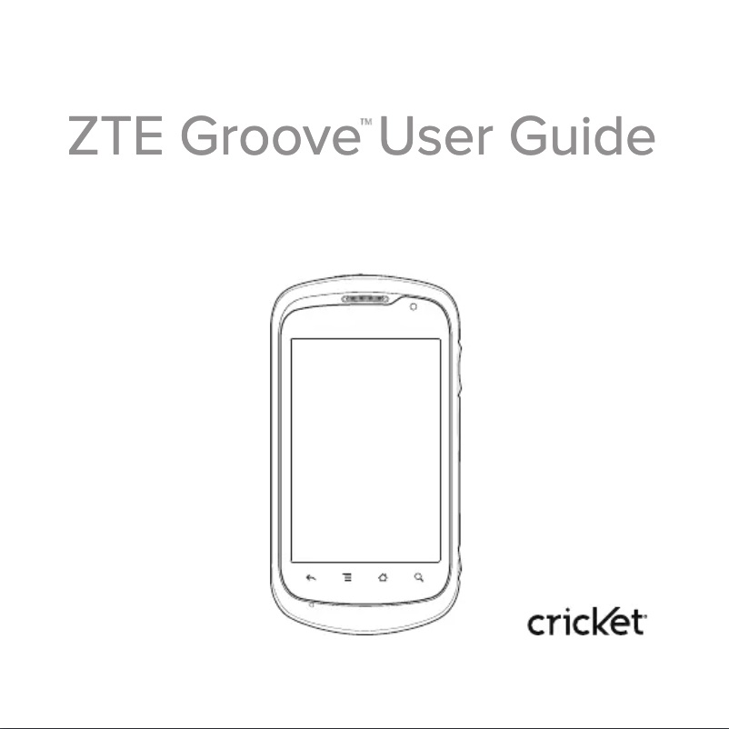 Page n°1 - Manuel utilisateur ZTE Groove