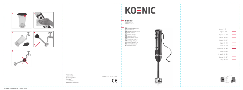 Image de la première page du manuel de l'appareil KHB 3121