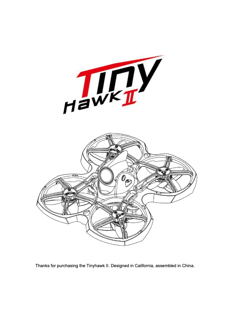 Page n°1 - Manuel utilisateur Emax Tinyhawk II