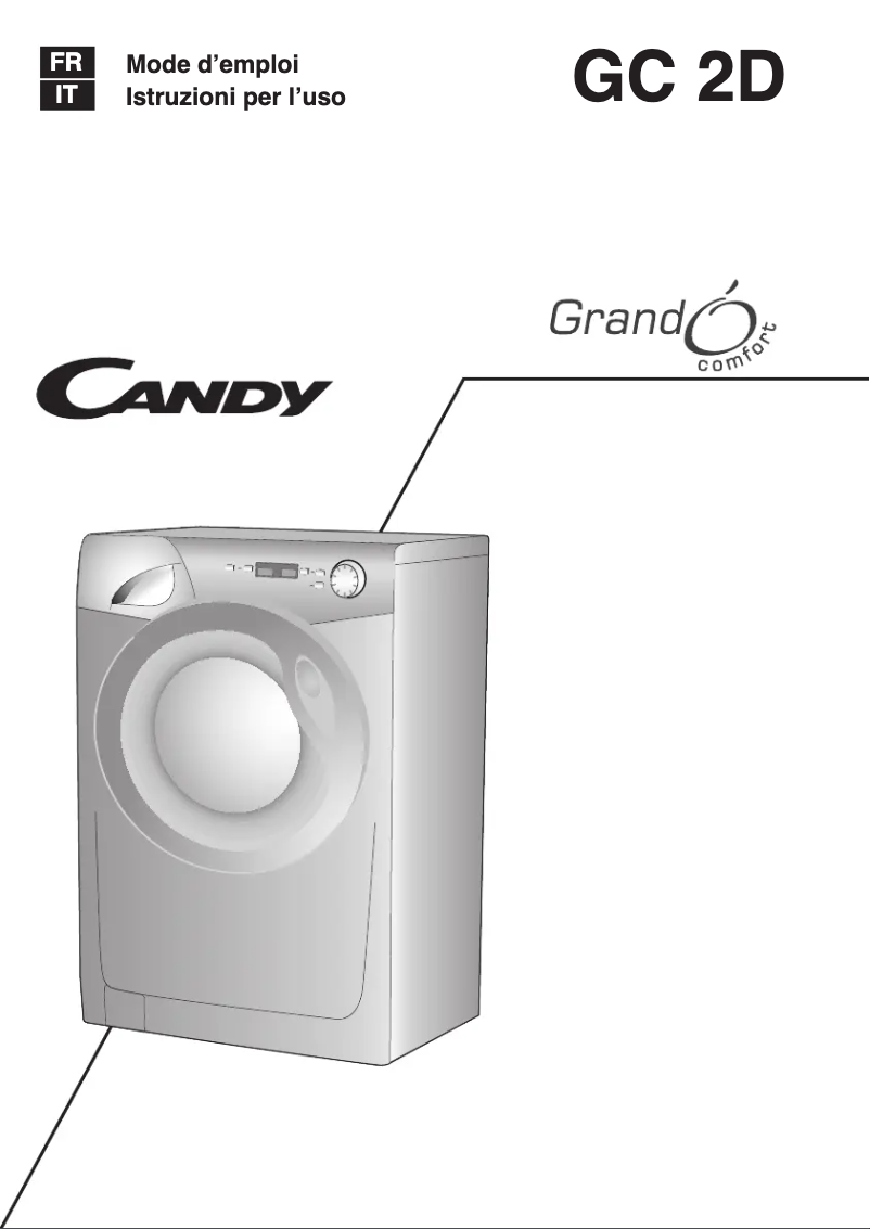 Page 1 de la notice Manuel utilisateur Candy GC 1482D3-84S