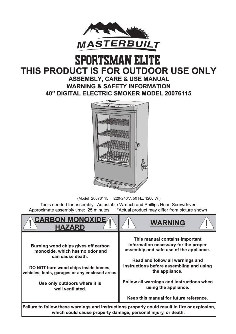 Image de la première page du manuel de l'appareil 20076115
