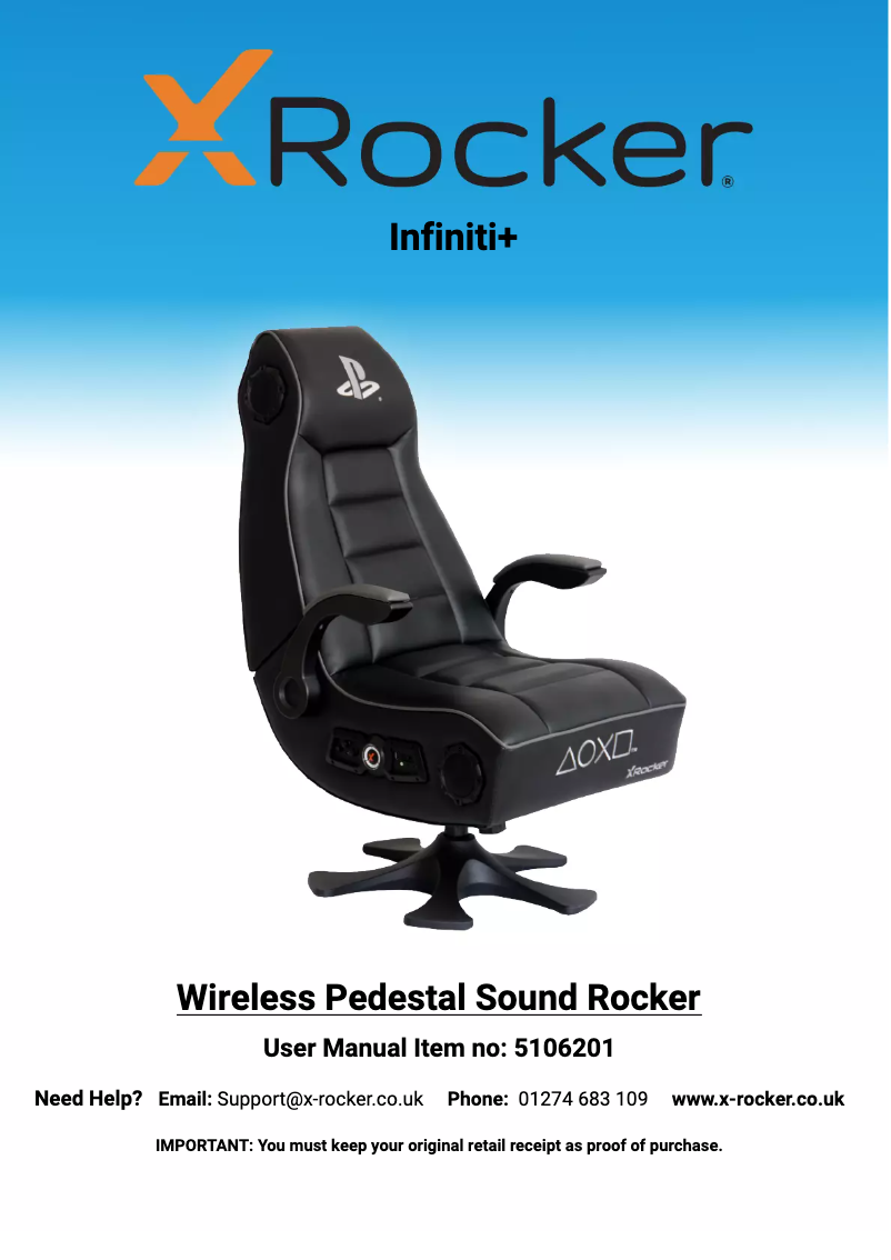 Page n°1 - Manuel utilisateur X Rocker Infiniti+