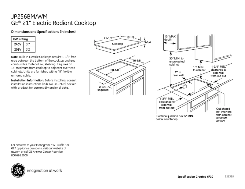 Image de la première page du manuel de l'appareil JP256BMBB