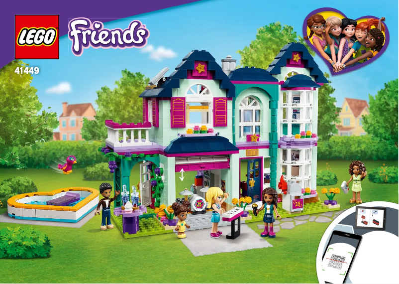 Page 1 de la notice Manuel utilisateur Lego Friends 41449