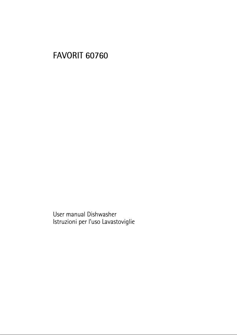 Image de la première page du manuel de l'appareil F 60760