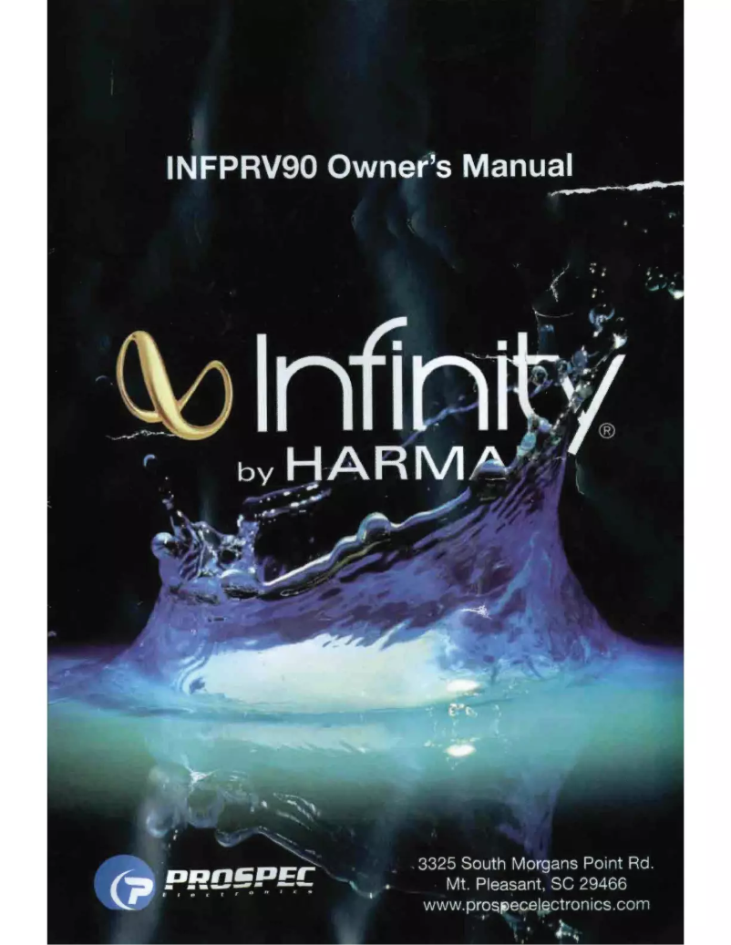 Image de la première page du manuel de l'appareil INFPRV90