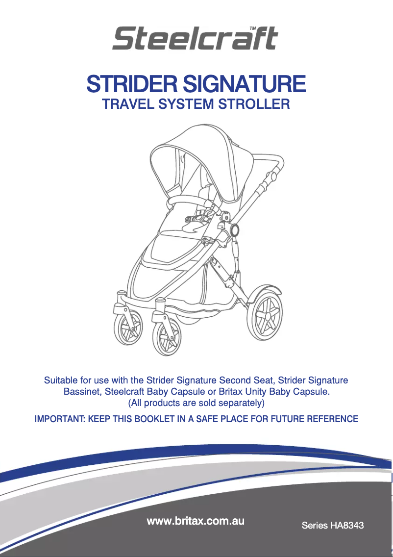 Image de la première page du manuel de l'appareil Strider Signature
