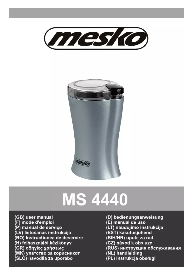 Page n°1 - Manuel utilisateur Mesko MS 4440