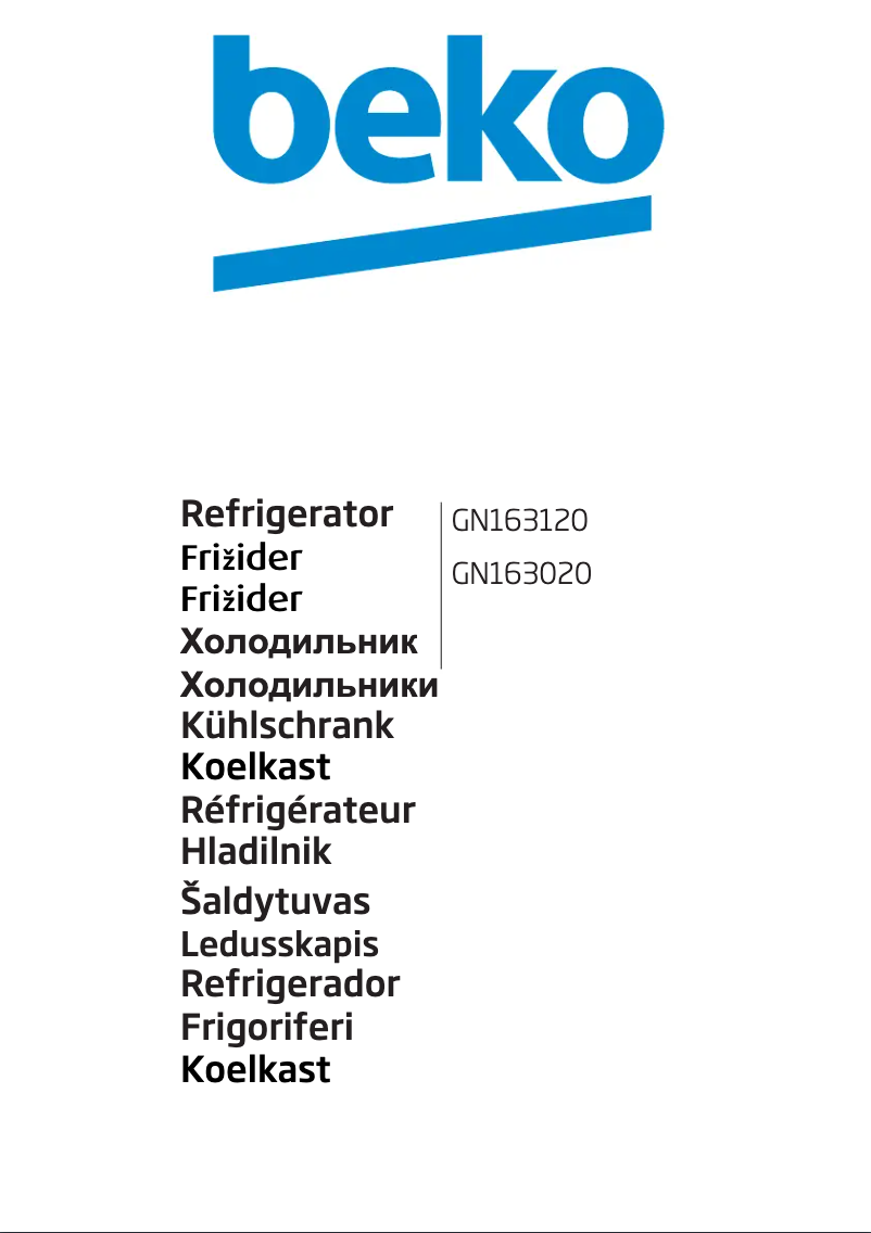 Image de la première page du manuel de l'appareil GN163020