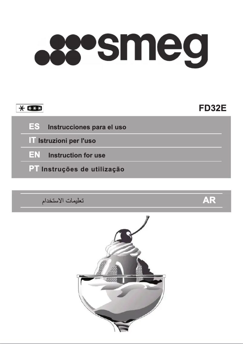Page 1 de la notice Manuel utilisateur Smeg FD32E
