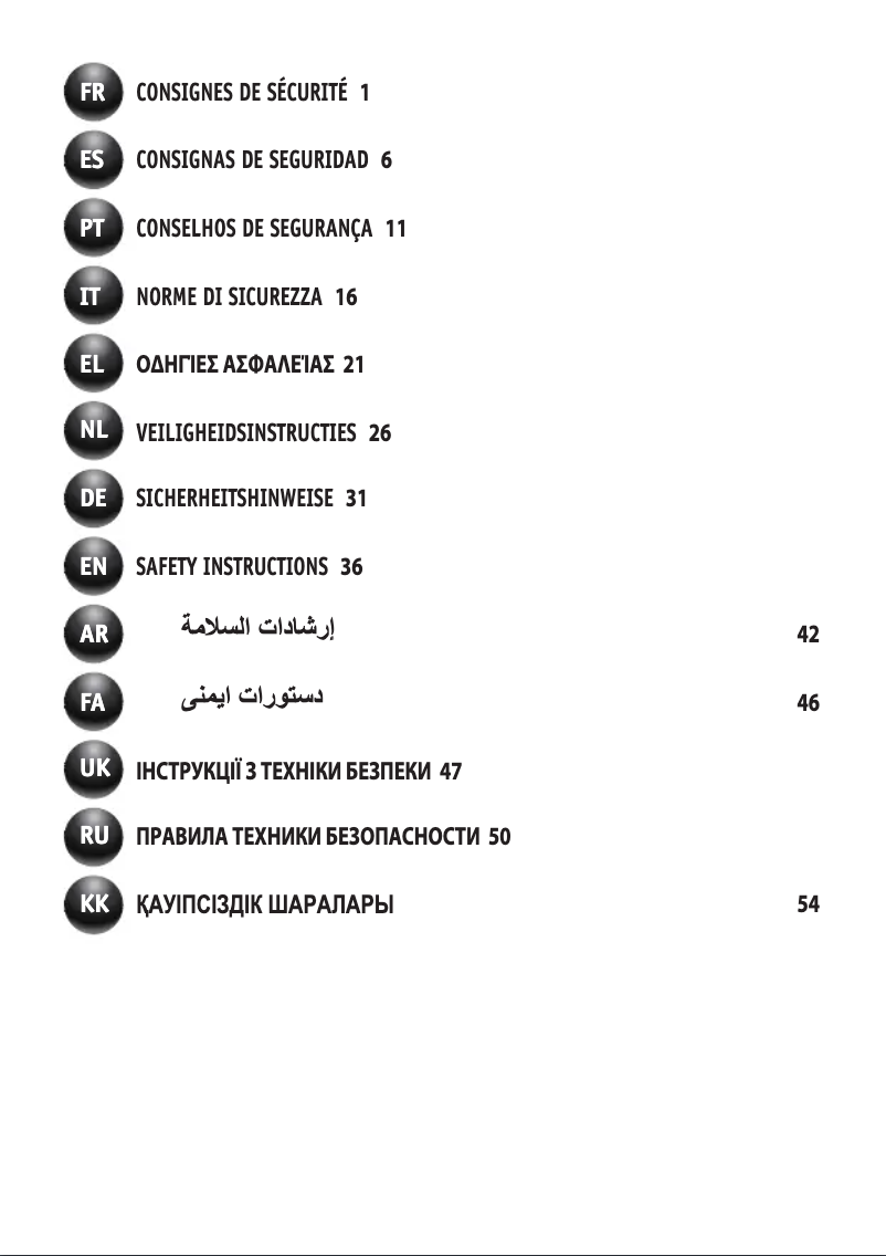 Image de la première page du manuel de l'appareil Masterchef QA810D01