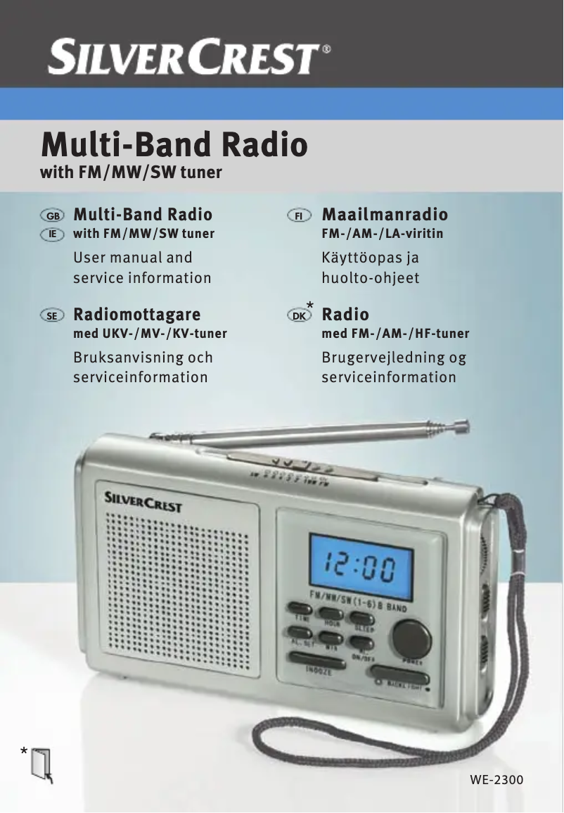 Página 1 del manual Manual de usuario SilverCrest WE 2300