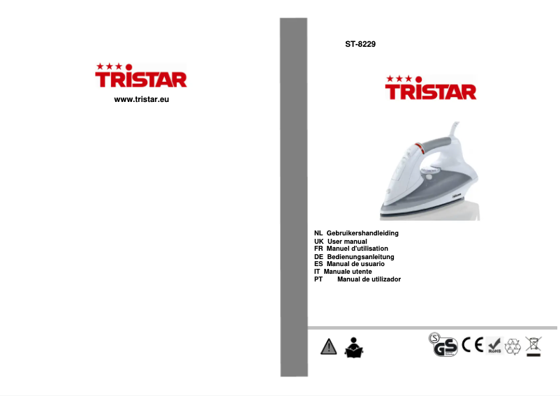 Page n°1 - Manuel utilisateur TriStar ST-8229