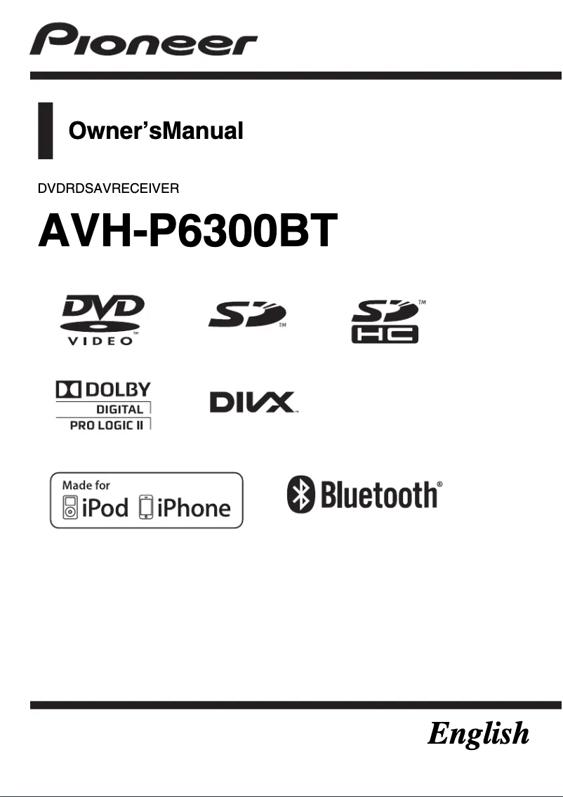 Página 1 del manual Manual de usuario Pioneer AVH-P6300BT