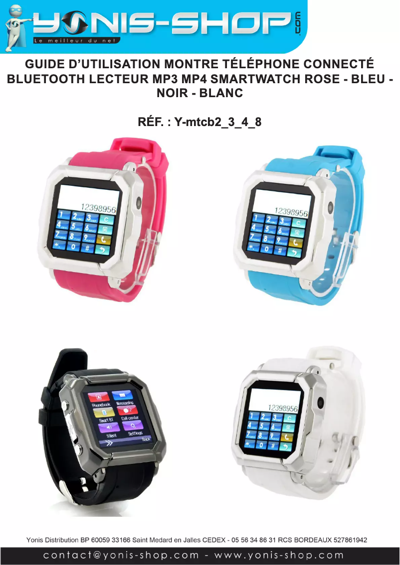 Page 1 de la notice Manuel utilisateur Yonis Y-MTCB4
