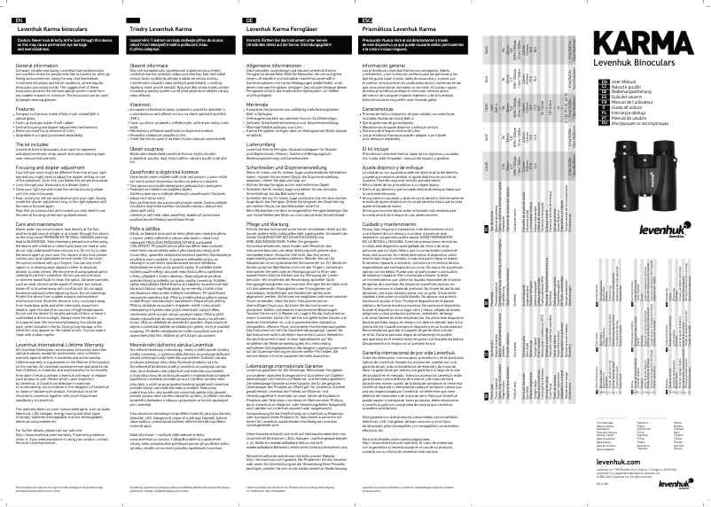 Page n°1 - Manuel utilisateur Levenhuk Karma Plus