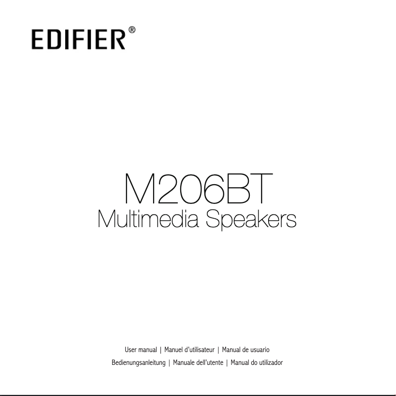 Page 1 de la notice Manuel utilisateur Edifier M206BT