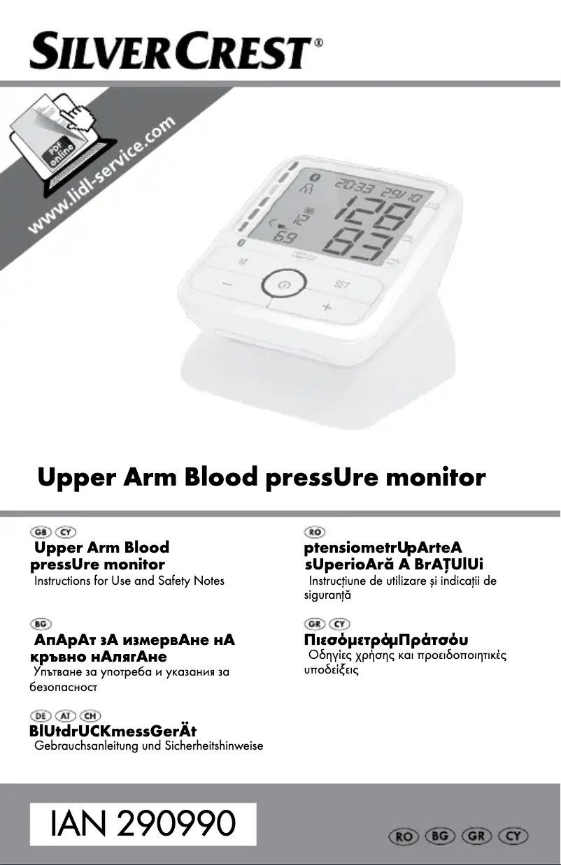 Page 1 de la notice Manuel utilisateur SilverCrest IAN 297903