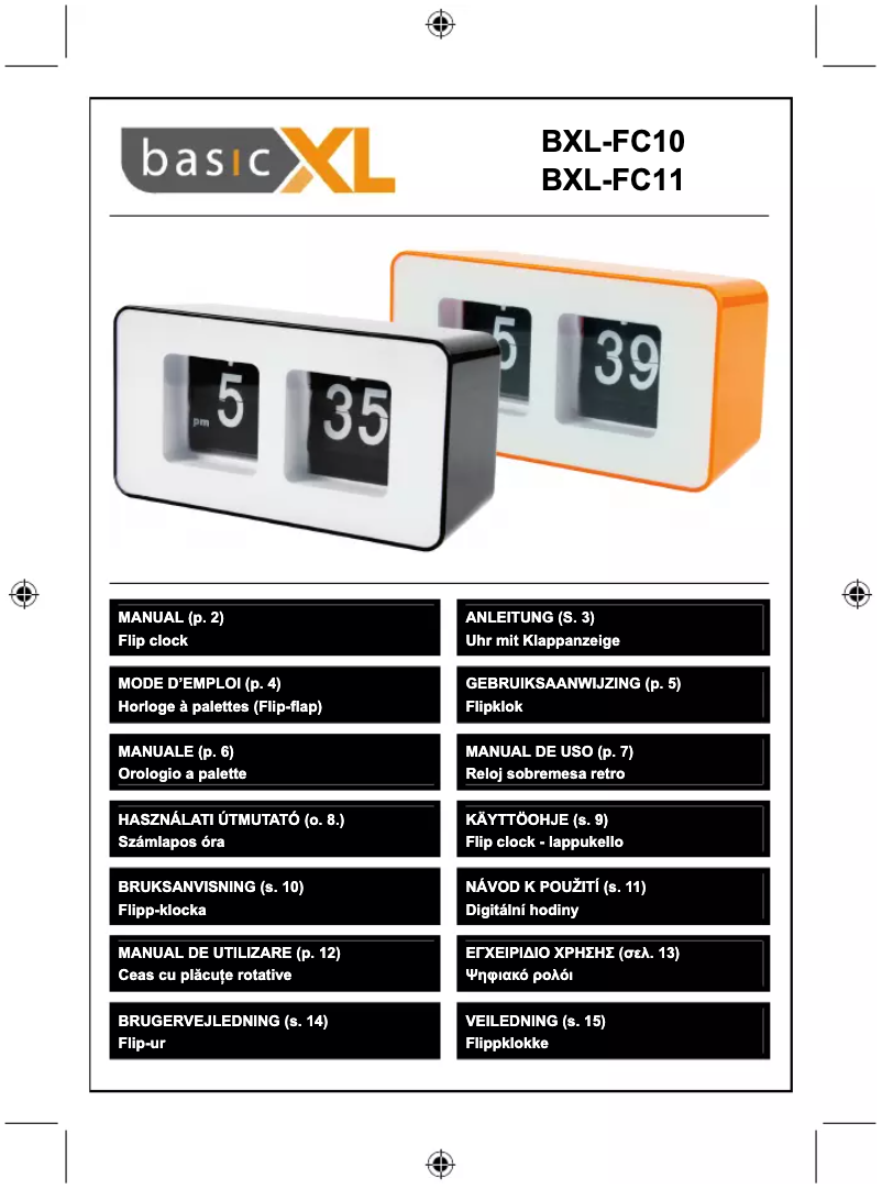 Página 1 del manual Manual de usuario basicXL BXL-FC11