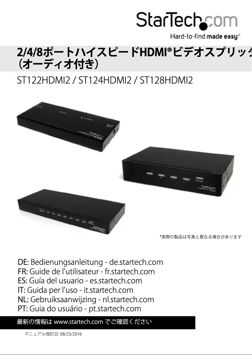 Image de la première page du manuel de l'appareil ST128HDMI2