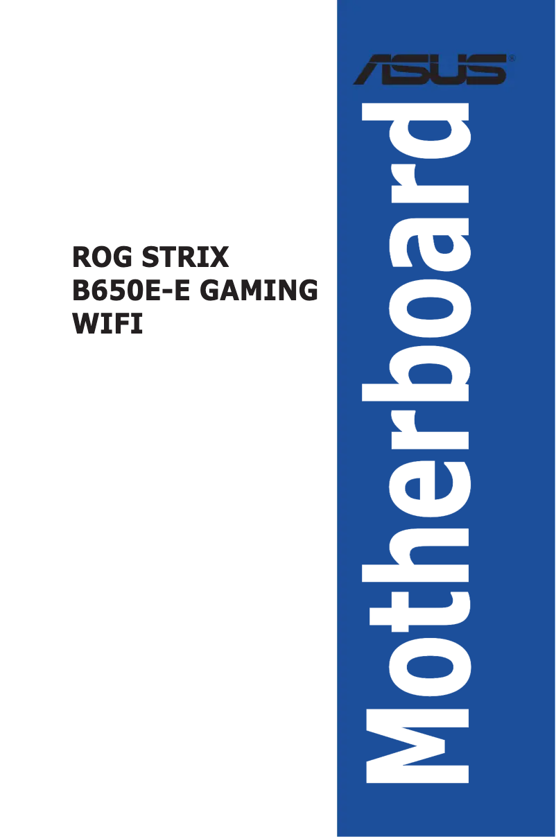 Page 1 de la notice Manuel utilisateur Asus ROG STRIX B650E-E Gaming WIFI