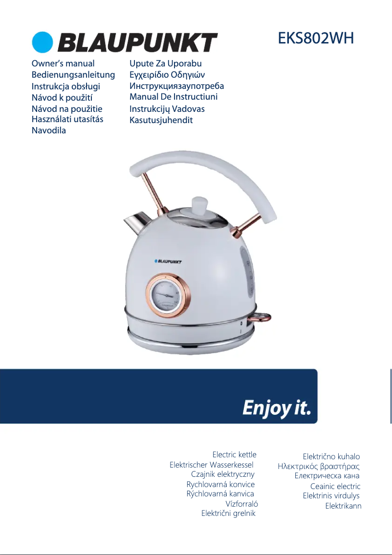 Page n°1 - Manuel utilisateur Blaupunkt EKS802WH